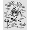 Stamperia ORIENTAL GARDEN - LOTUS FLOWER Mixed Media Art Stencil 20x25 cm #KSTD214