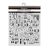 Stamperia All You Need for CHRISTMAS - VILLAGE Mixed Media Art Stencil 20x25 cm #KSTD217