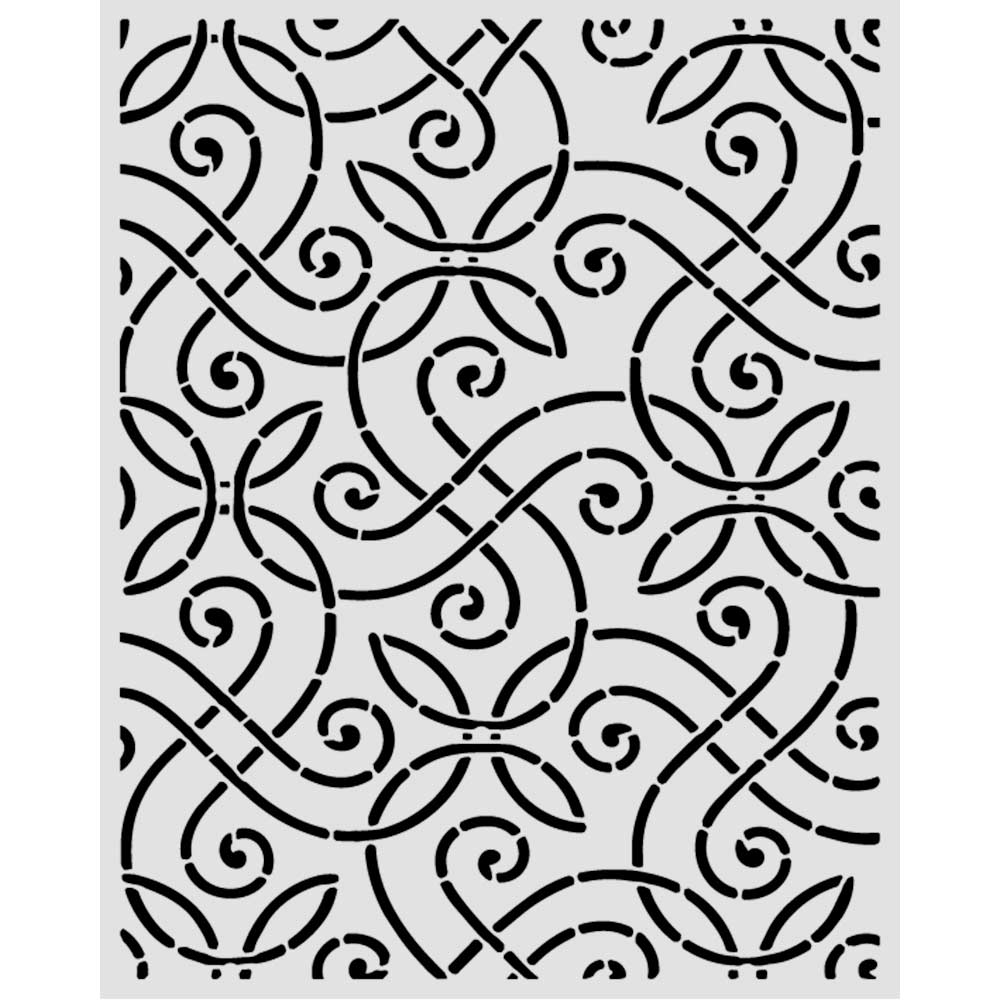 Stamperia OUR WAY - ARTISTIC Pattern Mixed Media Art Stencil 20x25 cm #KSTD224