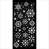 Stamperia GEAR UP FOR CHRISTMAS SNOWFLAKES Stencil 12X25 cm #KSTDL100