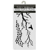 Stamperia Create Happiness DEWDROPS BRANCHES Stencil 12X25 cm #KSTDL106