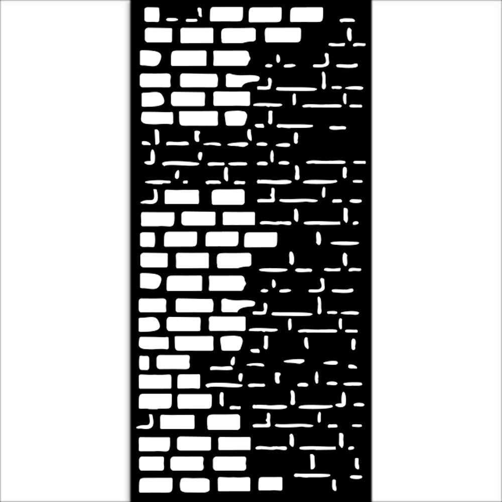 Stamperia ART OF TRAVELLING - BRICKS Stencil 12X25 cm #KSTDL110