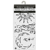 PRE-ORDER Stamperia MASQUERADE - SUN and MOON Stencil 12X25 cm #KSTDL112