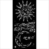 PRE-ORDER Stamperia MASQUERADE - SUN and MOON Stencil 12X25 cm #KSTDL112