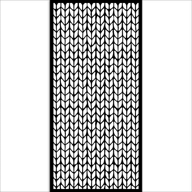 Stamperia WHISPERING WOODS - KNITTING PATTERN Stencil 12X25 cm #KSTDL129