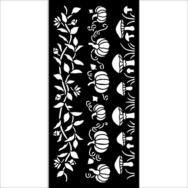 Stamperia WHISPERING WOODS - 3 STRIPES Stencil 12X25 cm #KSTDL130