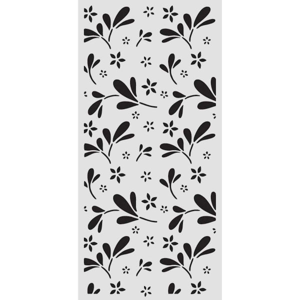 Stamperia FAMILY - BIG FLOWER PATTERN Stencil 12X25 cm #KSTDL143