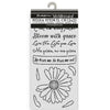 Stamperia DAISY ART - HE LOVES ME, HE LOVES ME NOT Stencil 12X25 cm #KSTDL147
