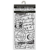 Stamperia Media Stencil CM12x25 with artistic design on a white background