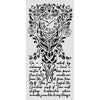 Stamperia GARDENS OF TIME - CLOCK and WRITING Stencil 12X25 cm #KSTDL157