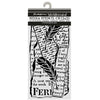 Stamperia ALL AROUND - LETTER and FEATHERS Stencil 12X25 cm #KSTDL159