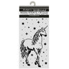 Stamperia WONDERLAND - UNICORN Stencil 12X25 cm #KSTDL162