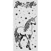 Stamperia WONDERLAND - UNICORN Stencil 12X25 cm #KSTDL162