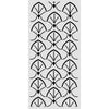 Stamperia ORIENTAL GARDEN - BORDERS Stencil 12X25 cm #KSTDL167