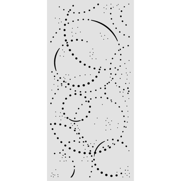 Stamperia COSMOS - INK ORBITS - Stencil 12X25 cm #KSTDL173