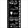 Stamperia WONDERLAND MAGIC DAY Stencil 12X25 cm #KSTDL96
