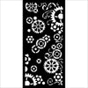 Stamperia GEAR UP FOR CHRISTMAS GEARS Stencil 12X25 cm #KSTDL98