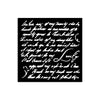 PRE-ORDER Stamperia MASQUERADE - HANDWRITING Stencil 12X12 cm #KSTDS10