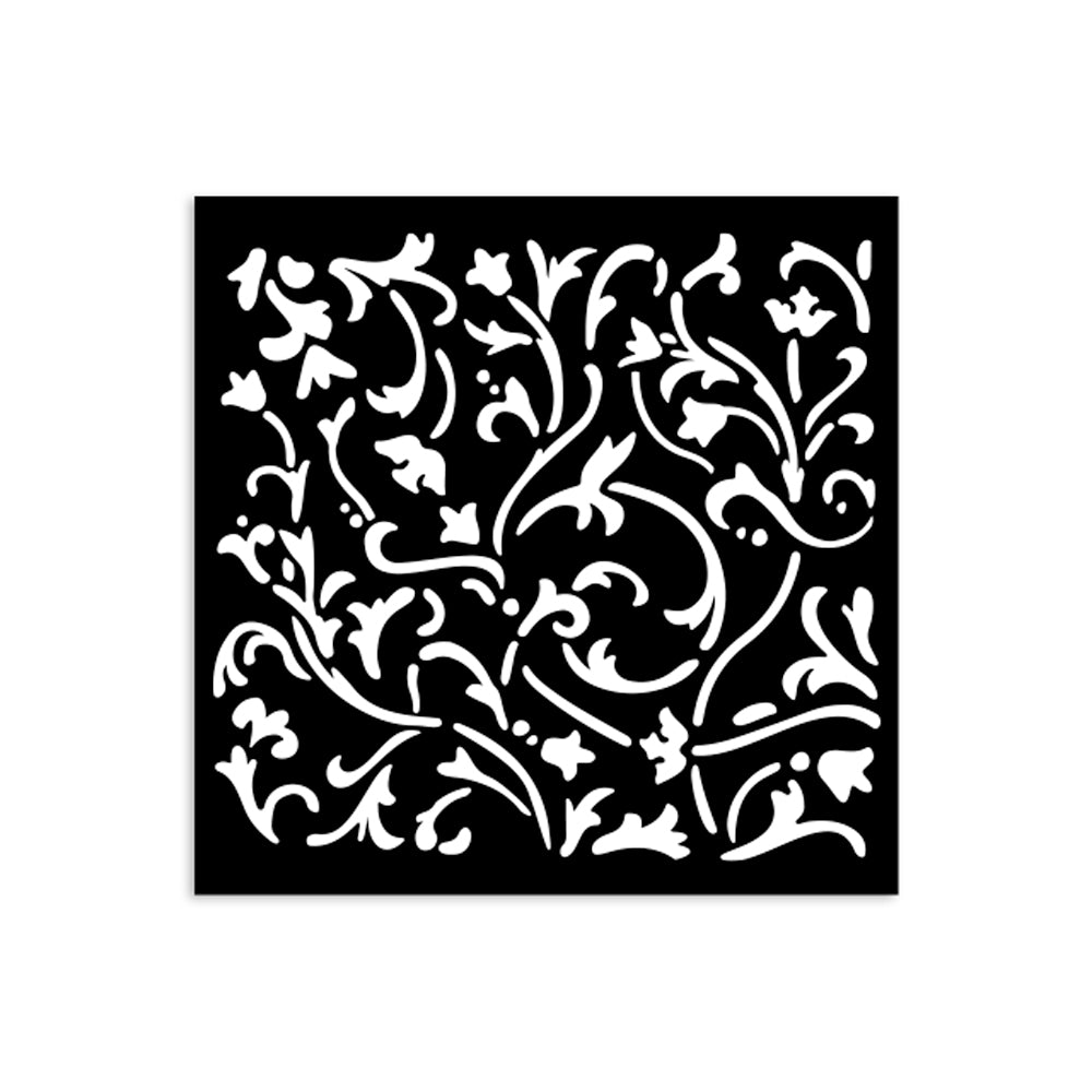 PRE-ORDER Stamperia MASQUERADE - ORNAMENTS Stencil 12X12 cm #KSTDS11