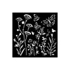 Stamperia POPPIES AND BUTTERFLY - BEST SELLER Stencil 12X12 cm #KSTDS16