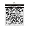 Stamperia WRITINGS PATTERN - BEST SELLER Stencil 12X12 cm #KSTDS20