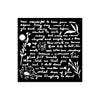 Stamperia WRITINGS PATTERN - BEST SELLER Stencil 12X12 cm #KSTDS20