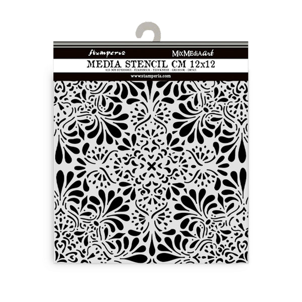 Stamperia LACE - BEST SELLER Stencil 12X12 cm #KSTDS26