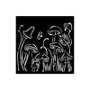 PRE-ORDER Stamperia HIDDEN GROVE - MUSHROOMS Stencil 12X12 cm #KSTDS31