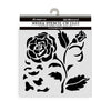 PRE-ORDER Stamperia HOUSE OF ROSES - BIG ROSE Stencil 12X12 cm #KSTDS36