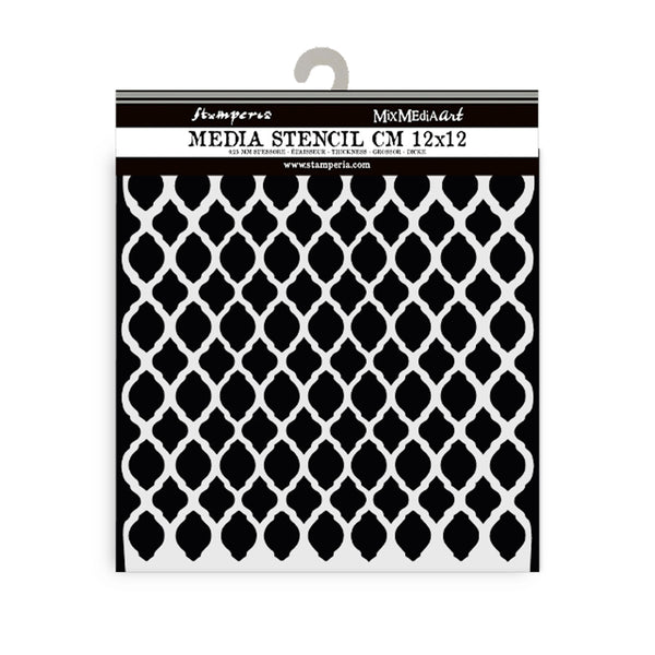 Stamperia TIMELESS - NET TEXTURE Stencil 12X12 cm #KSTDS48