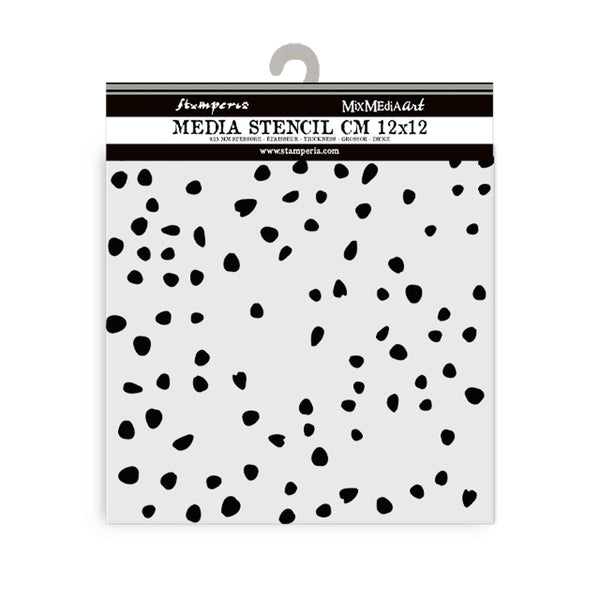 Stamperia TIMELESS - PETALS TEXTURE Stencil 12X12 cm #KSTDS49