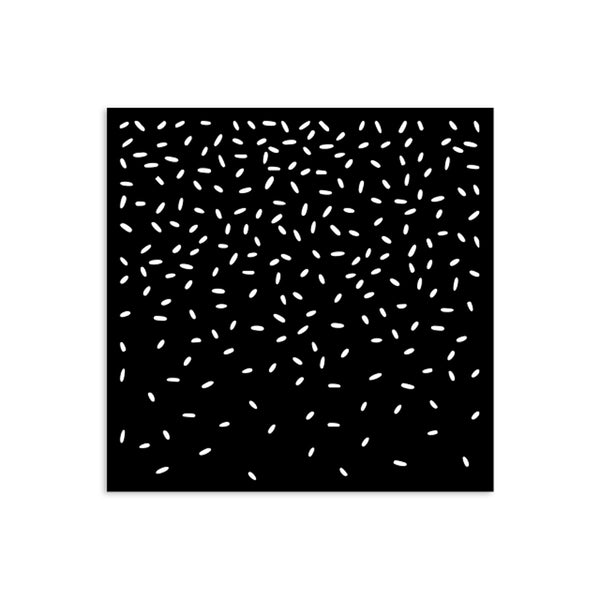 Stamperia CANDY CHRISTMAS - DRIPPING WITH SPARKLING SUGAR Stencil 12X12 cm #KSTDS51
