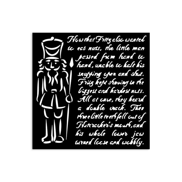 Stamperia ALICE in CHRISTMAS - SOLDIERS Stencil 12X12 cm #KSTDS58