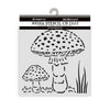 Stamperia WHISPERING WOODS - MUSHROOMS Stencil 12X12 cm #KSTDS59
