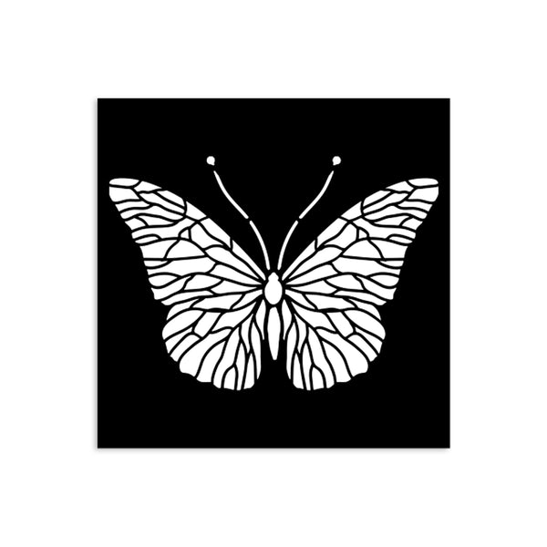 Stamperia QUIET DAYS - BUTTERFLY Stencil 12X12 cm #KSTDS65