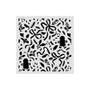 Stamperia All You Need For CHRISTMAS - RIBBONS and GINGERBREAD Stencil 12X12 cm #KSTDS74