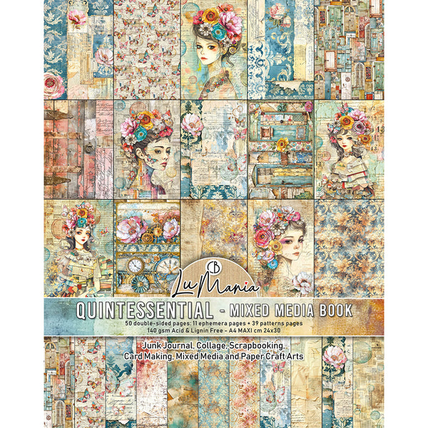 Ciao Bella LuMania QUINTESSENTIAL Mixed Media Book 50 pgs #MA003