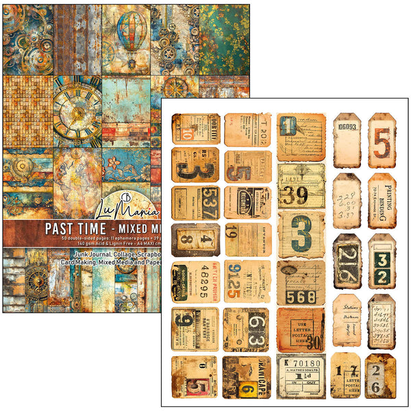 Ciao Bella LuMania PAST TIME Mixed Media Book 50 pgs #MA004