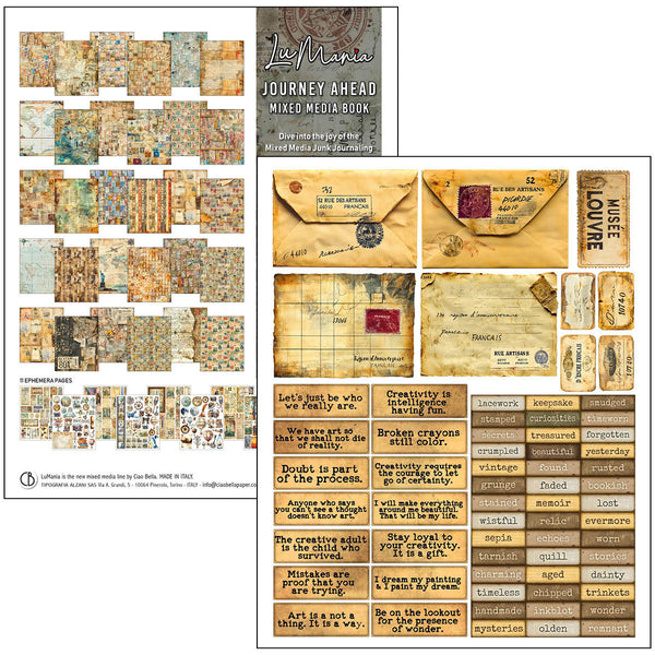 Ciao Bella LuMania JOURNEY AHEAD Mixed Media Book 50 pgs #MA006