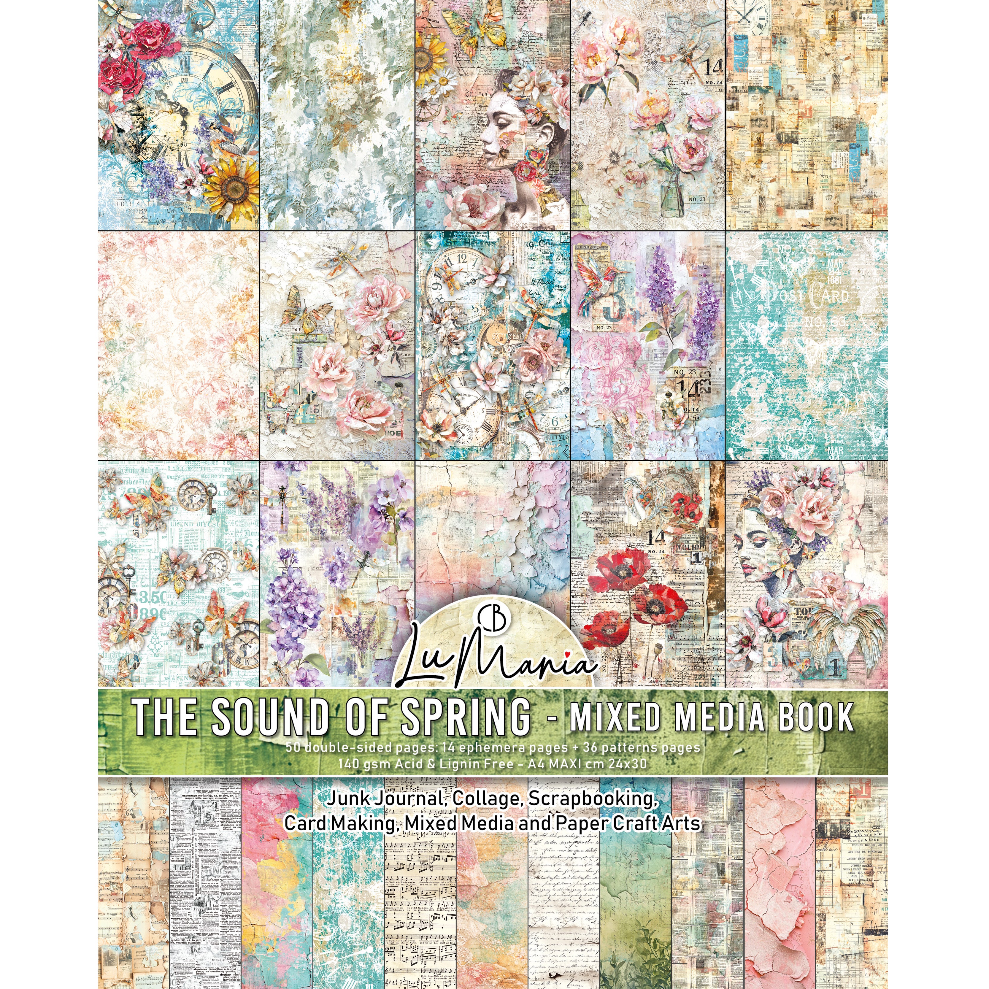 Ciao Bella LuMania The SOUND of SPRING Mixed Media Book 50 pgs #MA009