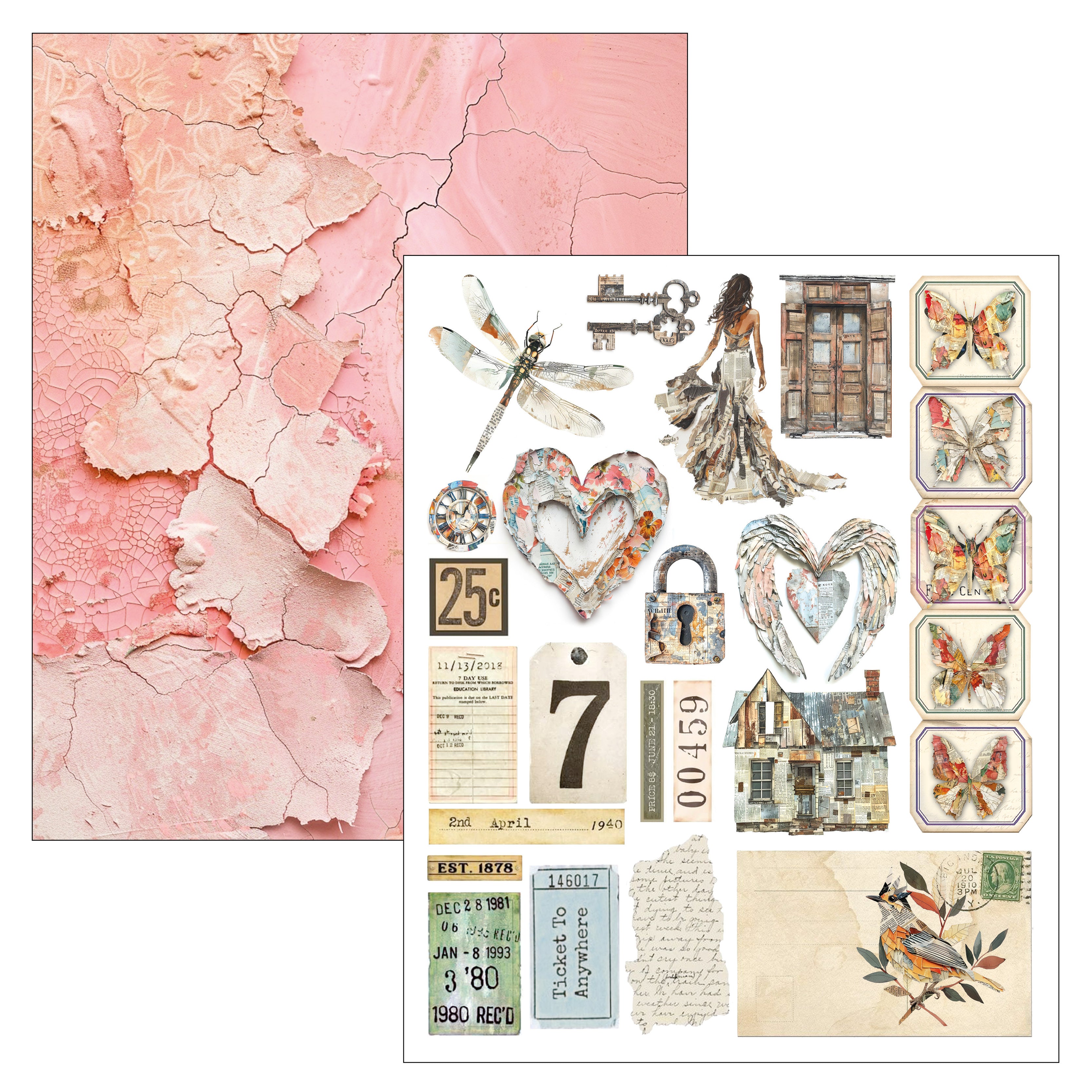 Ciao Bella LuMania The SOUND of SPRING Mixed Media Book 50 pgs #MA009