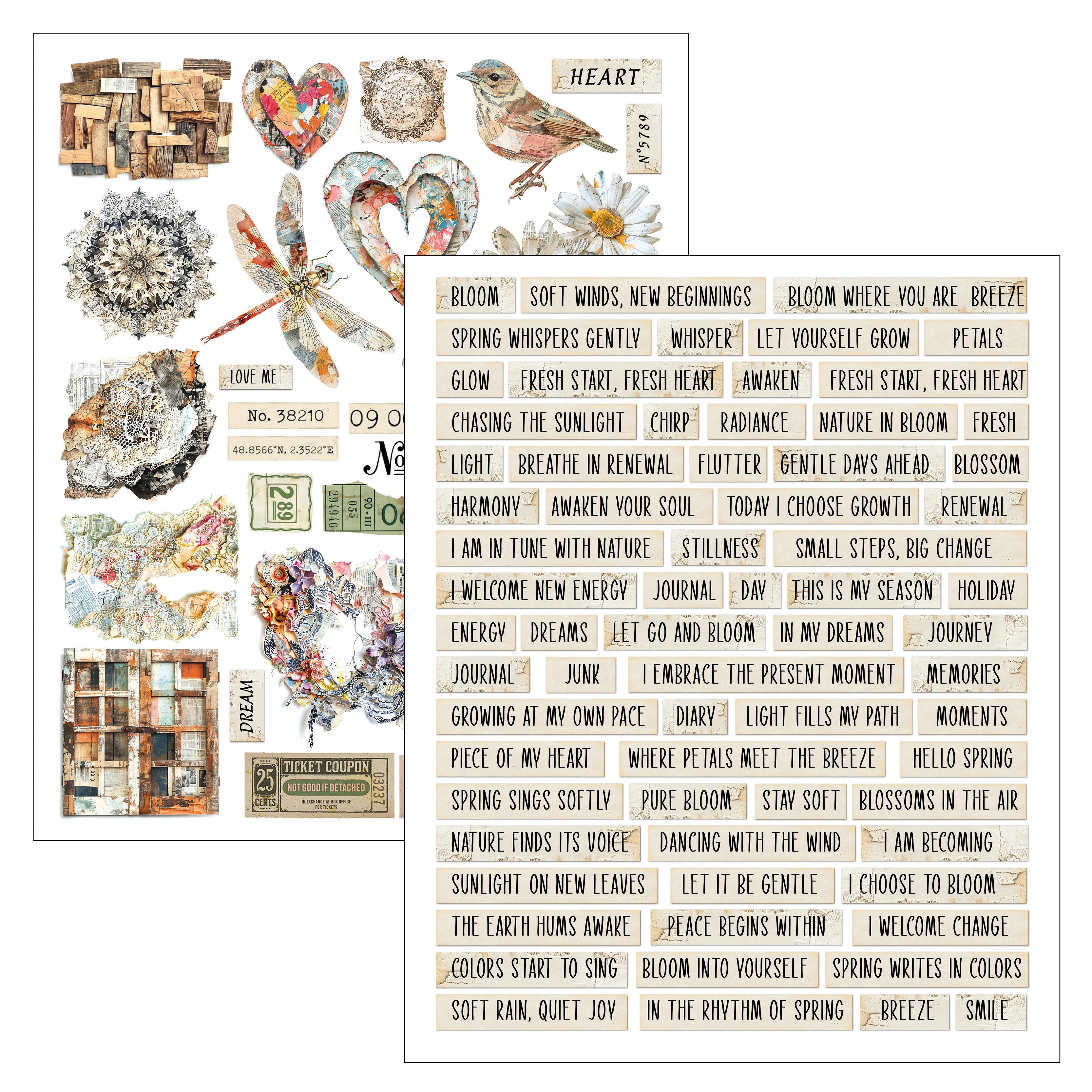Ciao Bella LuMania The SOUND of SPRING Mixed Media Book 50 pgs #MA009