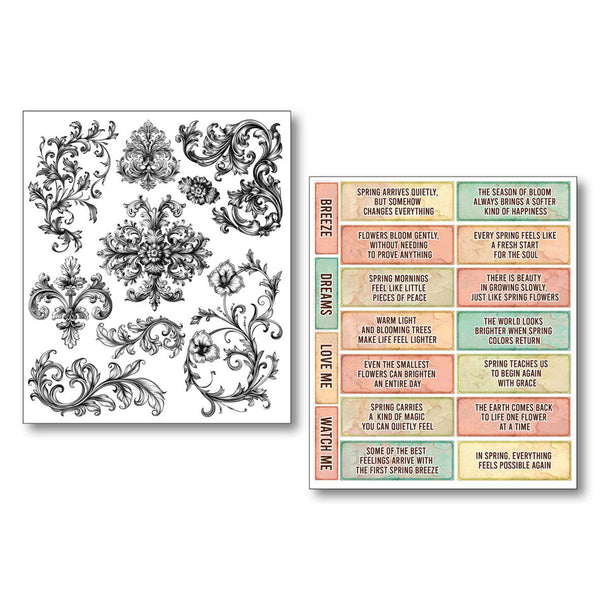Ciao Bella LuMania The SOUND of SPRING Uncut Mixed Media Stickers 10 Sheets #MB013