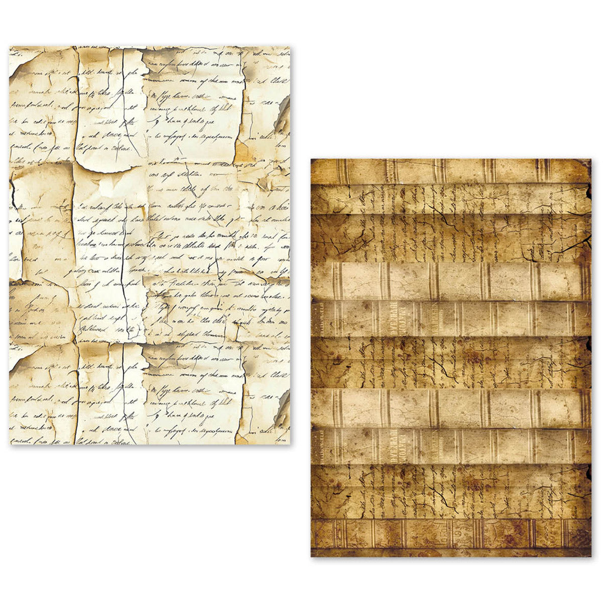 Ciao Bella LuMania VINTAGE MANUSCRIPT A5 Tissue Paper Set - 24 Sheets #ME001