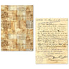 Ciao Bella LuMania VINTAGE MANUSCRIPT A5 Tissue Paper Set - 24 Sheets #ME001