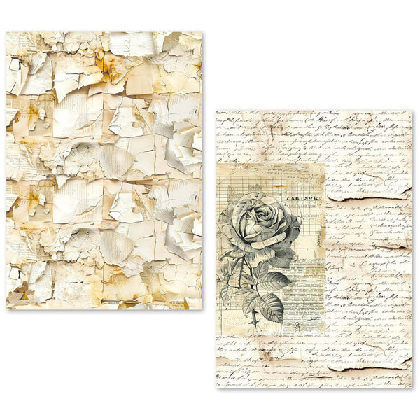 Ciao Bella LuMania VINTAGE MANUSCRIPT A5 Tissue Paper Set - 24 Sheets #ME001