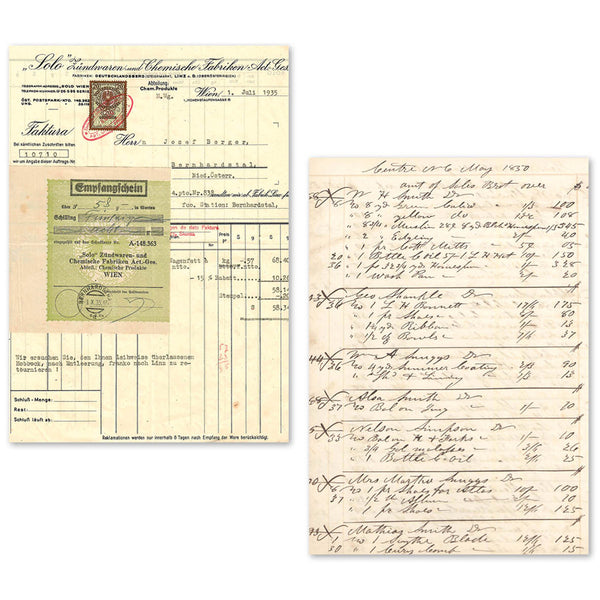 Ciao Bella LuMania VINTAGE MANUSCRIPT A5 Tissue Paper Set - 24 Sheets #ME001