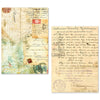 Ciao Bella LuMania VINTAGE MANUSCRIPT A5 Tissue Paper Set - 24 Sheets #ME001