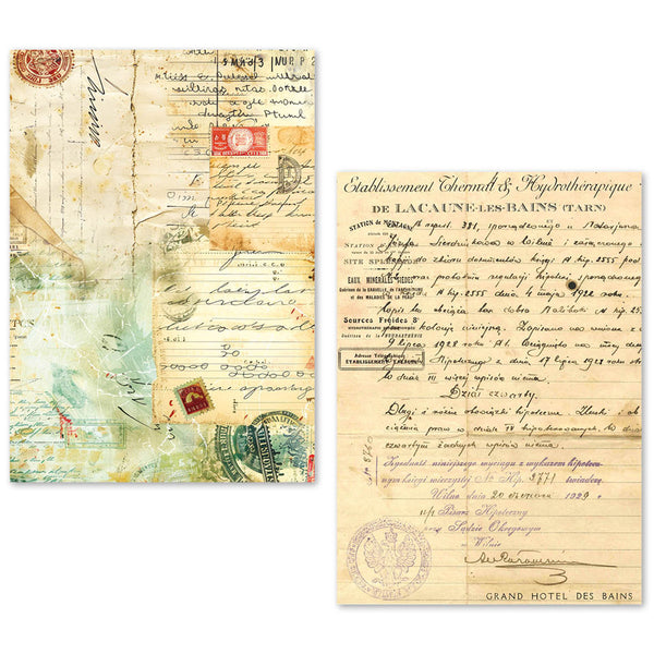 Ciao Bella LuMania VINTAGE MANUSCRIPT A5 Tissue Paper Set - 24 Sheets #ME001
