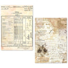 Ciao Bella LuMania VINTAGE MANUSCRIPT A5 Tissue Paper Set - 24 Sheets #ME001